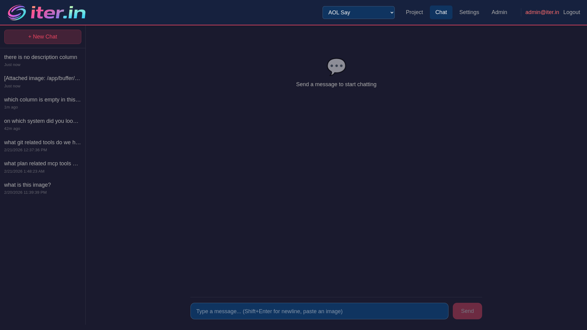 LLM chat interface with streaming responses