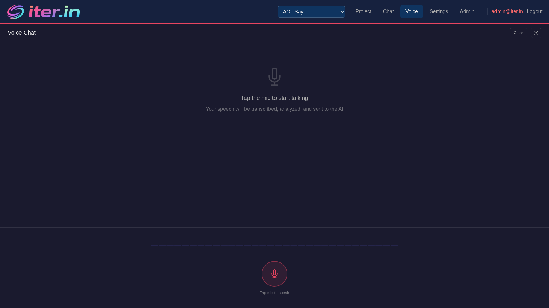 Voice chat with waveform visualization and NLP analysis